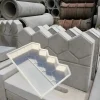 Garden Fence Cement Brick Mold Decor Plastic Concrete DIY Flower Bed Fish Pond