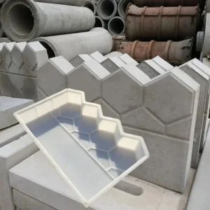 Garden Fence Cement Brick Mold Decor Plastic Concrete DIY Flower Bed Fish Pond