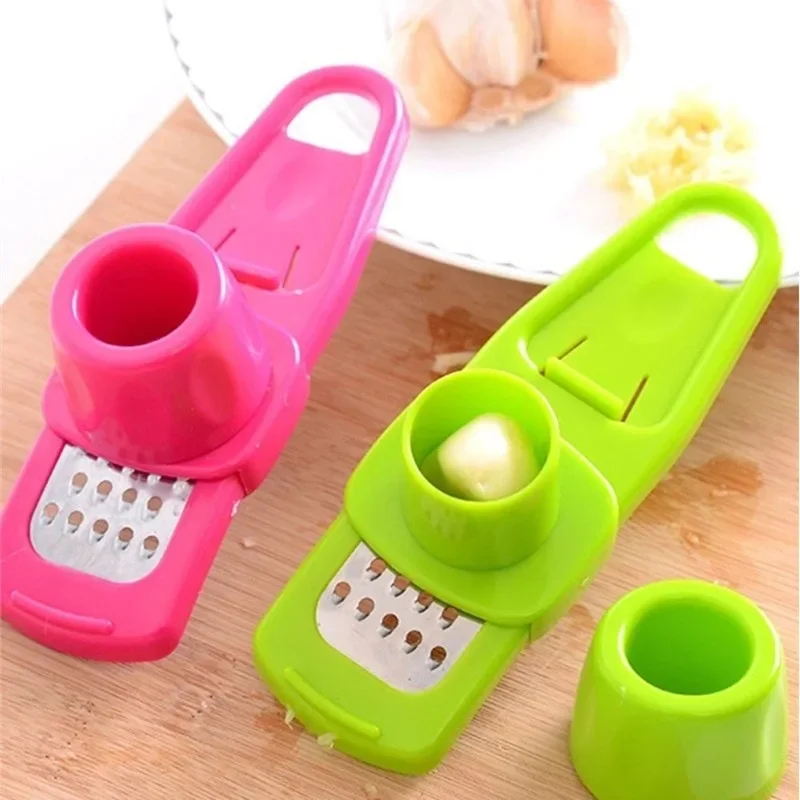Garlic Peeler Gadgets Ginger Garlic Press Grinding Grater Planer Slicer Cutter Cooking Tool Household Kitchen Accessories - Image 2