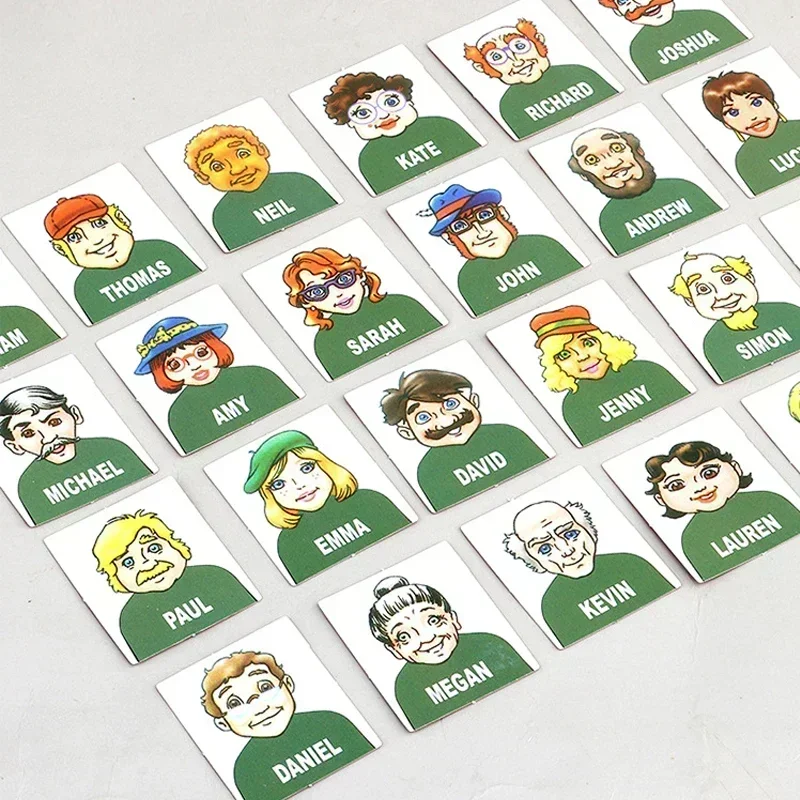 Guess Who I Am Board Game Parent-child Interaction Toy Logical Reasoning CHILDREN'S Puzzle Guess Me You My Character Chessboard - Image 5