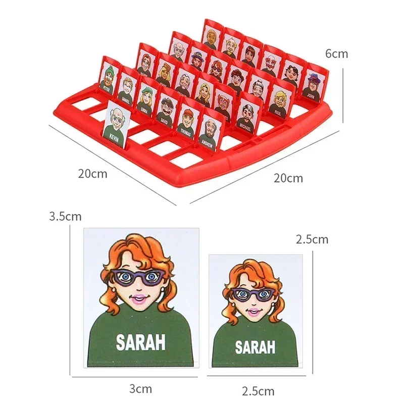 Guess Who I Am Board Game Parent-child Interaction Toy Logical Reasoning CHILDREN'S Puzzle Guess Me You My Character Chessboard - Image 4