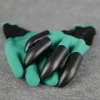 Hand Claw Green Plastic Garden Rubber Gloves Gardening Easy For Digging Planting Waterproof Insulation Household Work Gloves