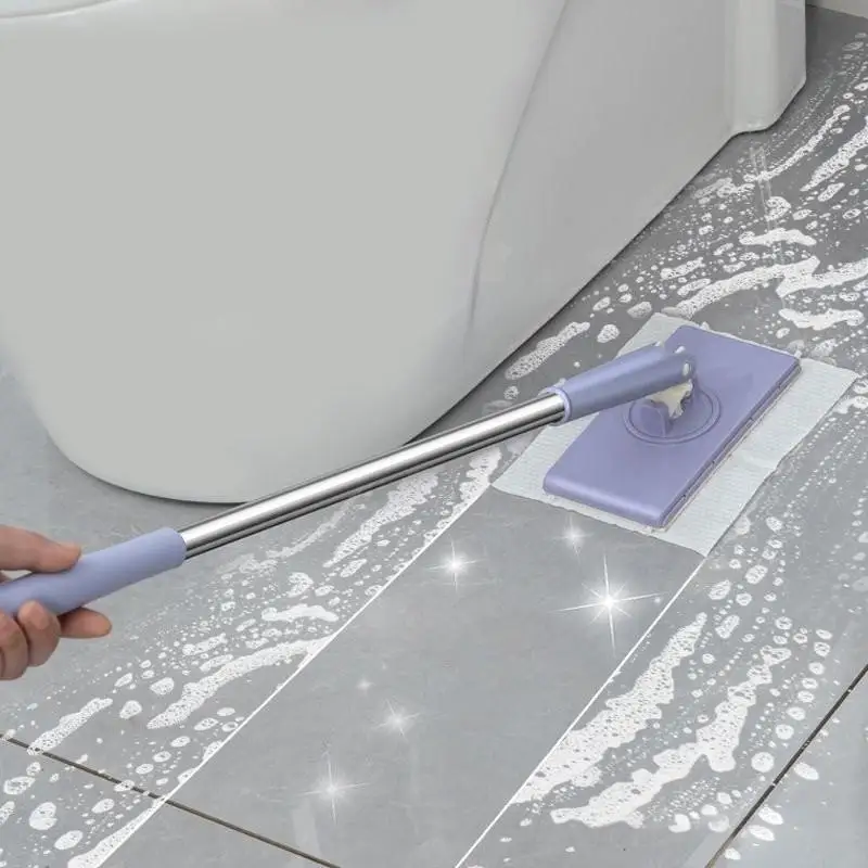 Hands-Free Cleaning mop For Floor/Window 360°Rotation Mini Mop For Wet Wipes Household Kitchen Cleaning Tool - Image 5