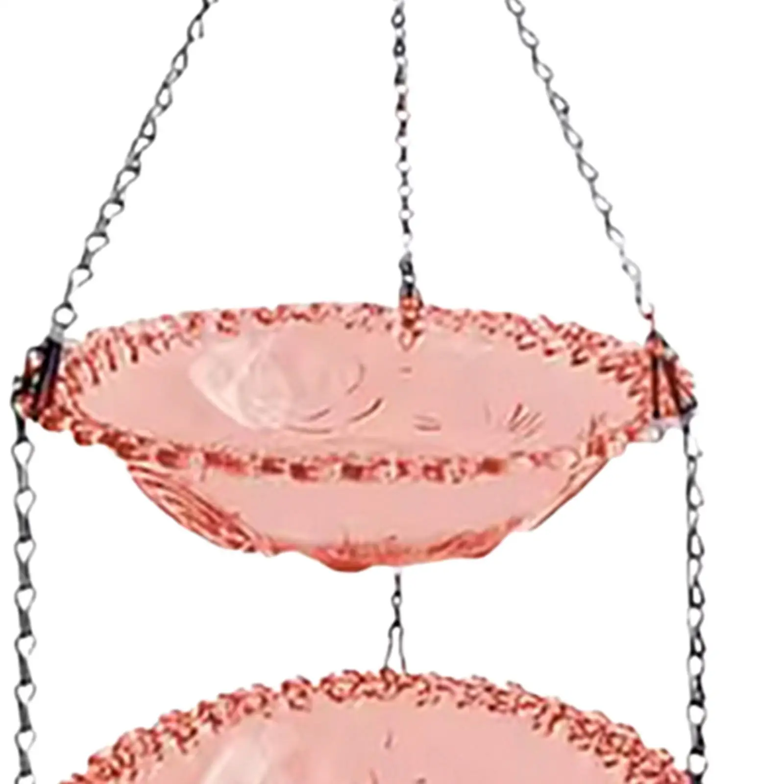 Hanging Bird Bath Accessory Feeding Station Decorative Outdoor Bird Feeder Garden Birdbath for Backyard Outside Yard Patio