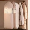 Hanging Garment Bag Transparent Dustproof Compression Household Storage Cover Down Jacket Coat Suit Wardrobe Organizer Storage
