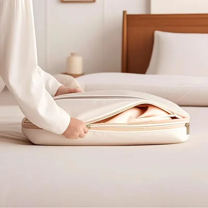 Hanging Garment Bag Transparent Dustproof Compression Household Storage Cover Down Jacket Coat Suit Wardrobe Organizer Storage - Image 5