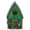 Hanging Resin Birdhouse Decor Garden Bird Nest Box for Outside Wall Mounted Natural Retreat for Bird Lovers Backyard Porch Use