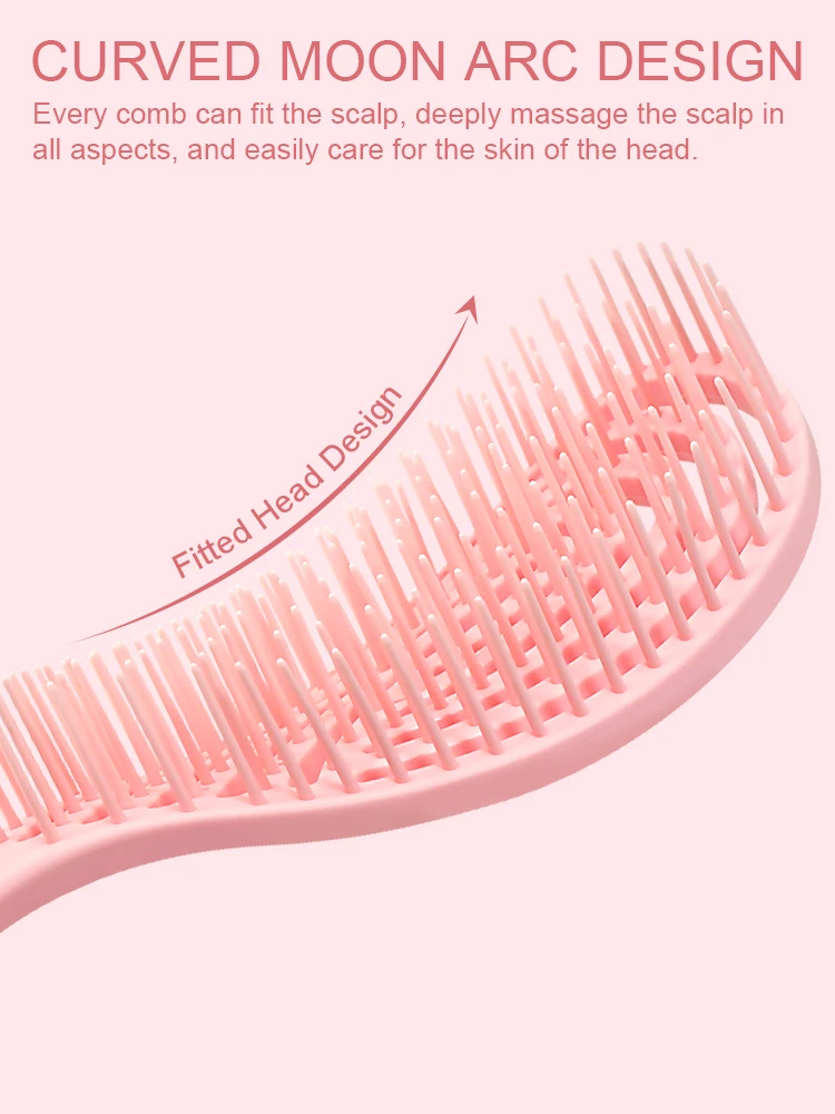 Hollow Out Hair Brush - Fast Blow Drying Scalp Massage Comb for Curly/Wet Hair, Detangling & Styling Tool - Image 3