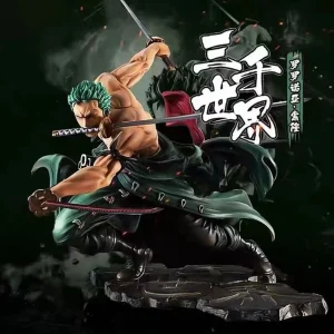 Hot One Piece 10cm Anime Figure GK Roronoa Zoro Three-blade Sa-maximum Manga Anime Statue Action Figure Collection Model Kid Toy