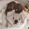 Ircomll 2 pcs Summer Children's Vest Solid Color Teddy Bear Boys girls Vest Thin Baby Sleeveless Tops Tees Kids Clothes 9m-4t