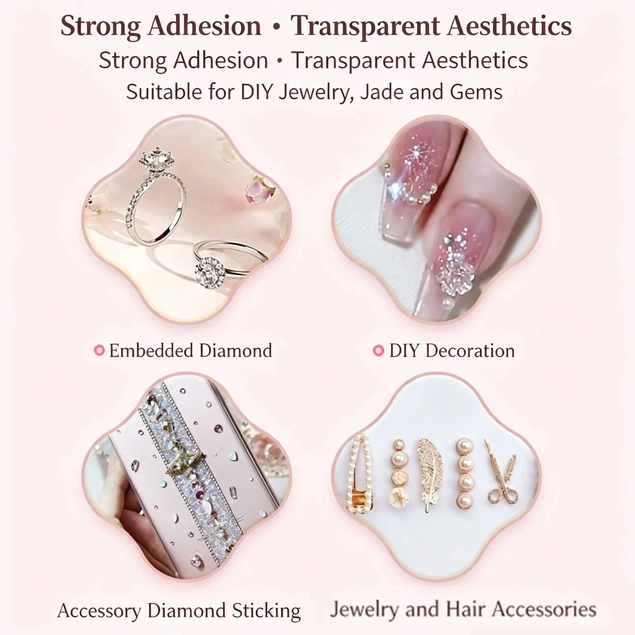 JXVX B7000 jewelry glue, cloth glue, mobile phone repair glue, DIY, super glue, epoxy resin, suitable for diamond crafts,1-4pcs. - Image 4