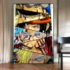 Japanese Anime One Piece Luffy Zoro Poster Colorful Creative Home Wall Art Decoration Print HD Printing Canvas Painting Gift