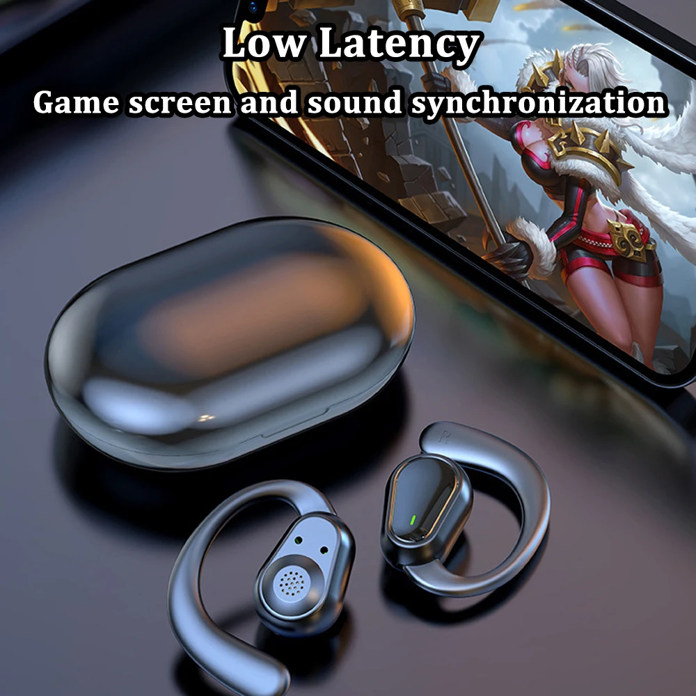 KEBIDUMEI Open Ear Headphones Bluetooth 5.3 Earphones Wireless Ear Hook Sports Headsets Noise Reduction HiFi Stereo Earbuds - Image 6