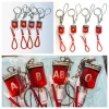 Keyring Type A B O AB Plasma Blood Bag Keychain Bag Charm PVC Mobile Phone Straps Fashion Unique Blood Bag Pendant DIY Accessory