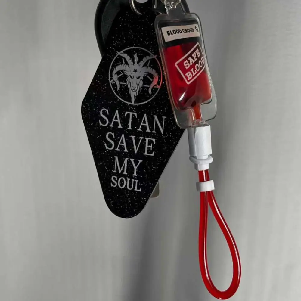 Keyring Type A B O AB Plasma Blood Bag Keychain Bag Charm PVC Mobile Phone Straps Fashion Unique Blood Bag Pendant DIY Accessory - Image 6