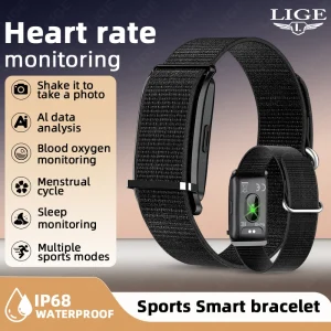 LIGE New No screen Smart Watch Ultra-long Use Time 24-hours Heart rate Blood Oxygen Monitor Sports Smart Bracelet For Men Women