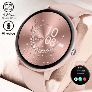 LIGE Smart Watch Women 1.39'' Full Touch Screen Custom Dials Wristwatch Bluetooth Call Blood Oxygen Monitor Sport Smartwatch Men