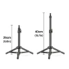 LUXCEO 1pc L06 Foldable 40cm Table Tripod Light Stand with 1/4 Screw for Smartphone Camera Video Light Panel Ring Light