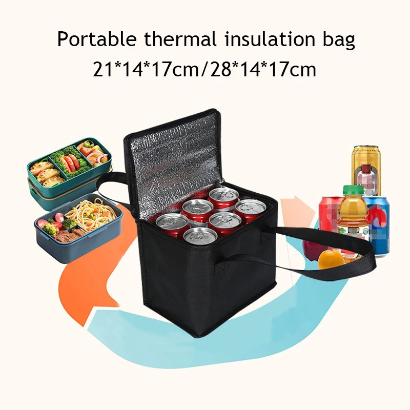 Large Capacity Zipper Thermal Insulated Lunch Bag High Quality Storage Bags Cooler Drink Case Cool Food Box Camping Picnic Bag - Image 2