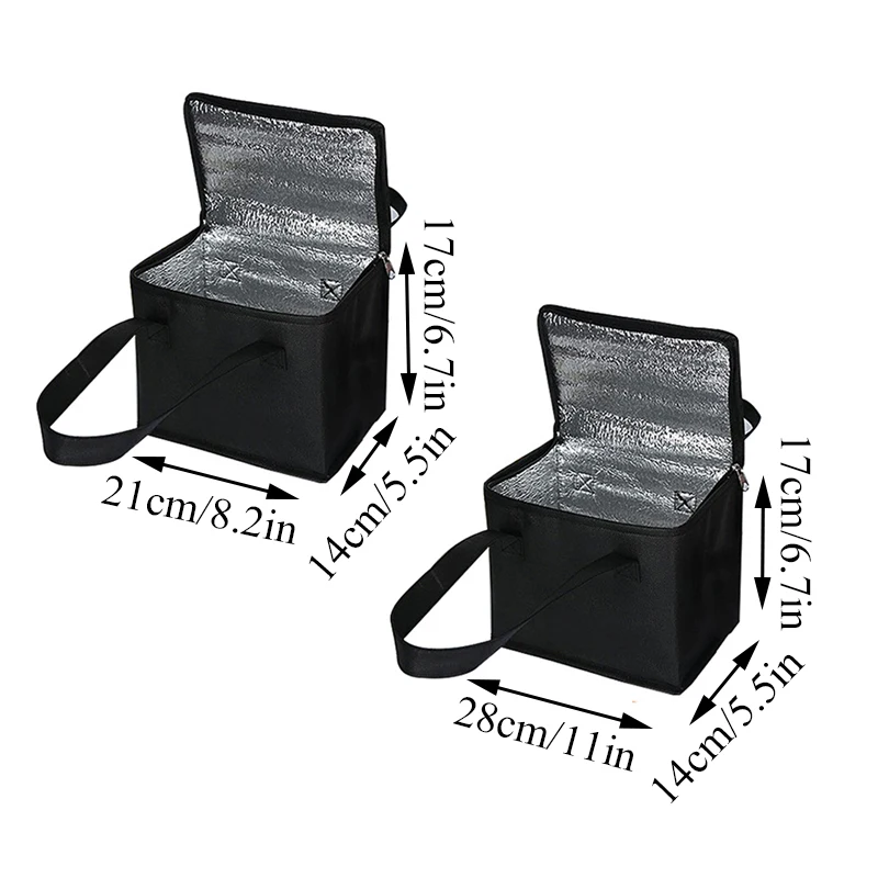 Large Capacity Zipper Thermal Insulated Lunch Bag High Quality Storage Bags Cooler Drink Case Cool Food Box Camping Picnic Bag - Image 6