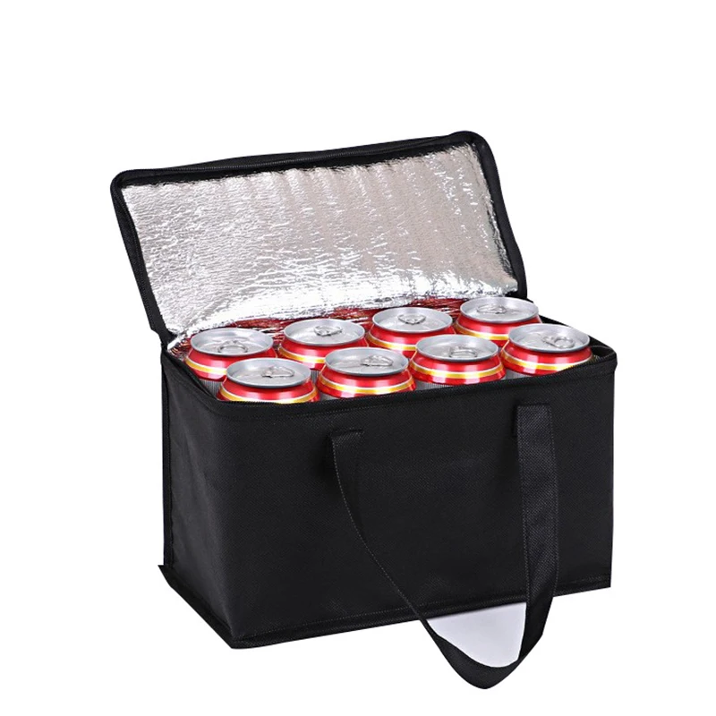 Large Capacity Zipper Thermal Insulated Lunch Bag High Quality Storage Bags Cooler Drink Case Cool Food Box Camping Picnic Bag - Image 4