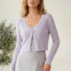 Long Sleeve Knitted Outerwear Women Cardigans Solid Thin Spring Short Sweaters V-neck Knitwears Korean Fashion Cardigans 2026