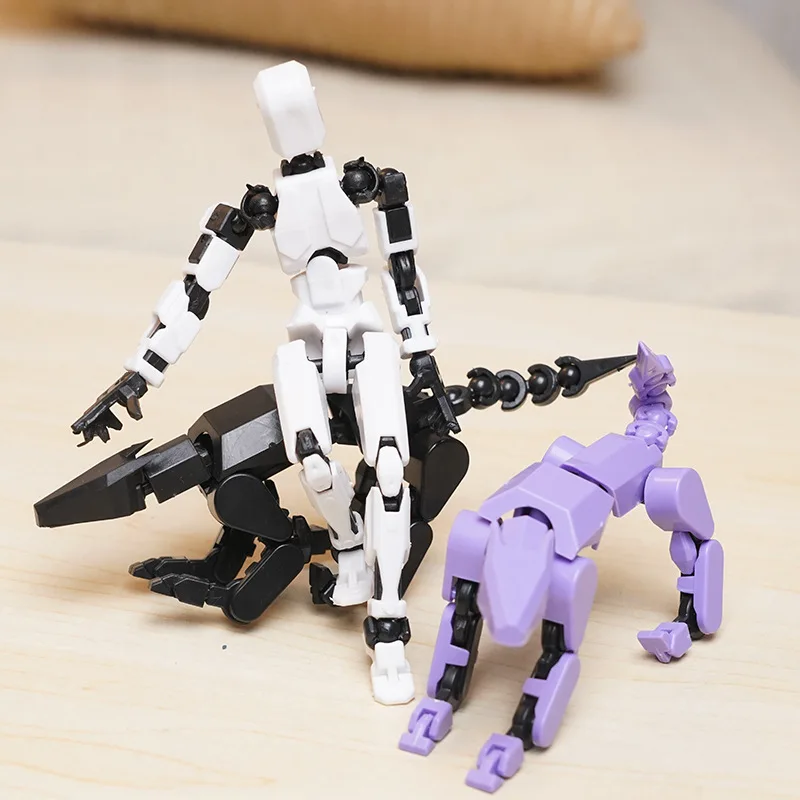 Luminous Multi-Jointed Movable Robot Lucky Puppets 3D Printed Mannequin Lucky 13 Action Figures Toys for Kids Christmas Gift - Image 5