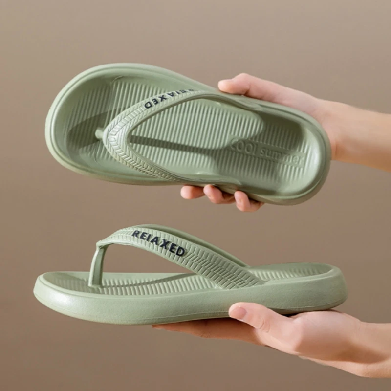 Men's Flip Flops Comfortable Non-Slip Durable Summer Leisure Slippers Beach Sandals for Outdoor Fashion Couple Shoes - Image 4