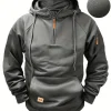 Men's Hoodies Long Sleeve Sweatshirt Zipper Design Hooded Sweatshirt for Men Clothing New Outdoor street casual sweatshirt