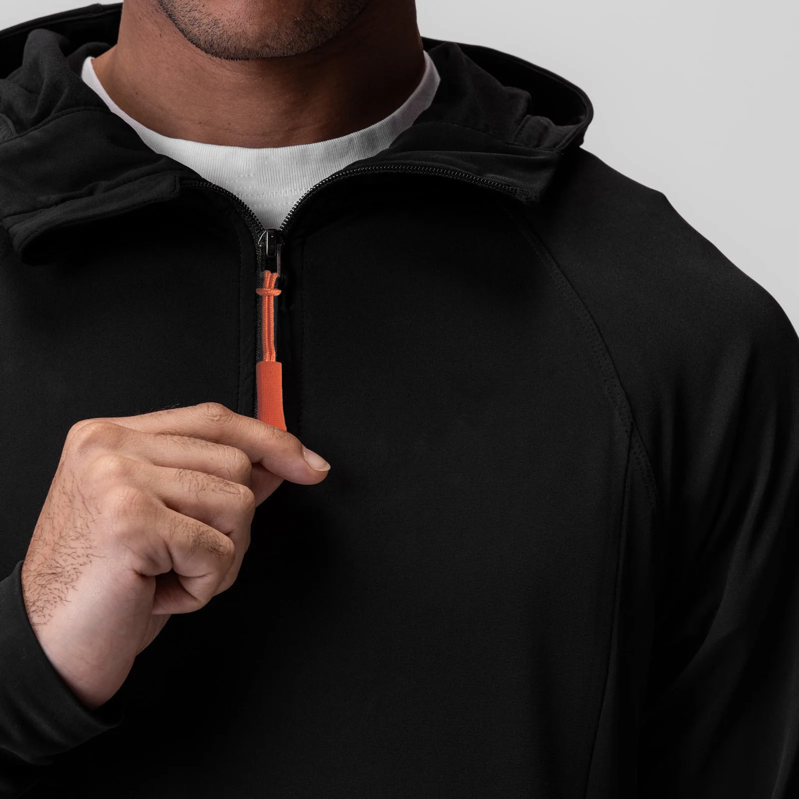 Men's Sportswear Hoodie Fitness Casual Breathable Running Milk Silk Fleece Half Cardigan Zipper Long Sleeve European Size - Image 5