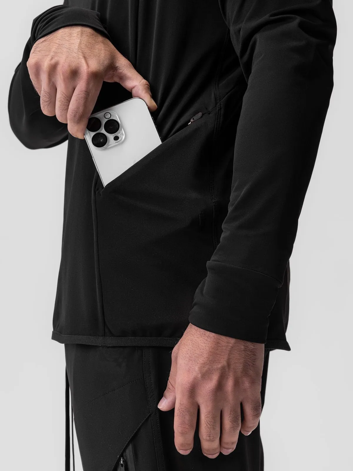 Men's Sportswear Hoodie Fitness Casual Breathable Running Milk Silk Fleece Half Cardigan Zipper Long Sleeve European Size - Image 3
