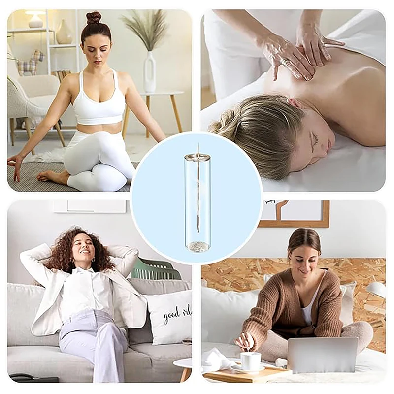 Modern Glass Incense Burner Anti-Ash Flying Incense Holder with Removable Glass Ash Catcher for Home Decor Yoga Meditation - Image 6