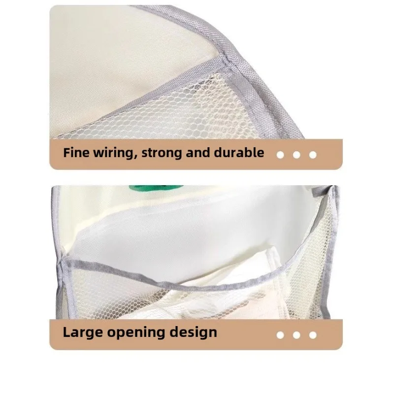 Multi-Functional Multi-Layer Mesh Storage Hanging Bag, Metal Hook, Ideal for Bras, Underwear, Socks, Wall Closet Organizer - Image 6