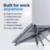 Multifunctional Magnetic Phone Holder Handheld Selfie Stick Foldable Tripod Portable Desktop Stand Compatible with iPhone iPad T