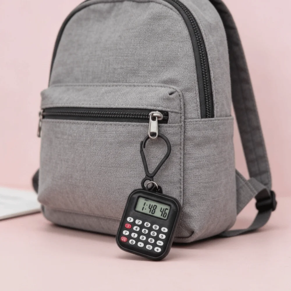 Multifunctional Mini Calculator 8 Digits Display Portable Keychain Calculator Lightweight Silent Button Electronic Calculator - Image 5