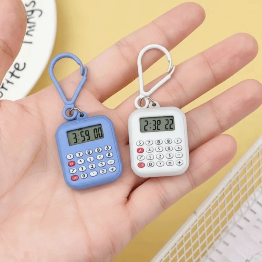 Multifunctional Mini Calculator 8 Digits Display Portable Keychain Calculator Lightweight Silent Button Electronic Calculator - Image 3