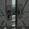 NAIERDI Enhanced Security Flip Latch Lock Aluminum Alloy 90/180 Degree Barn Door Latch Sliding Door Lock for Barns Gates Window