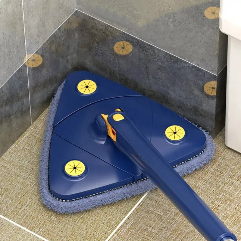 NEW Extended Triangle Mop 360 Twist Squeeze Wringing XType Window Glass Toilet Bathrrom Floor Household Cleaning Ceiling Dusting - Image 3