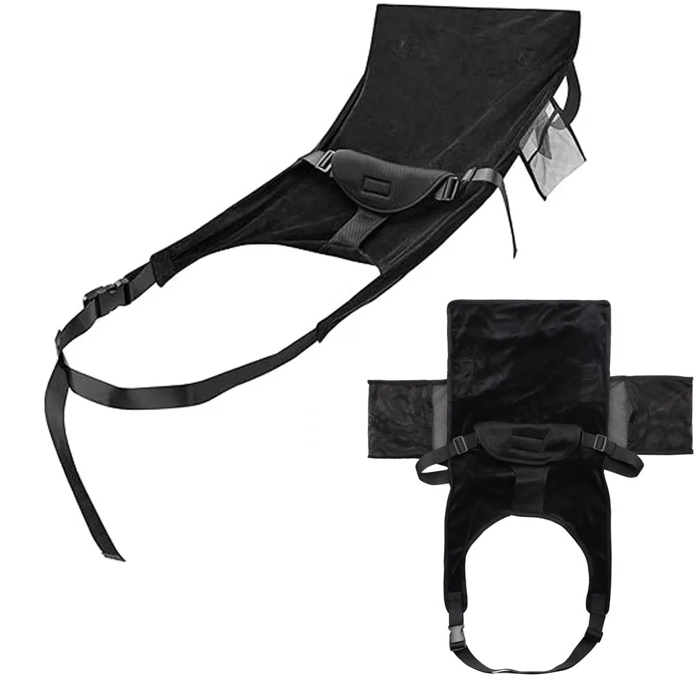 New 1Pcs Kids Airplane Seat Extender Flannel Toddler Airplane Bed with Side Pocket Comfort Breathable Travel Foot Rest Hammock