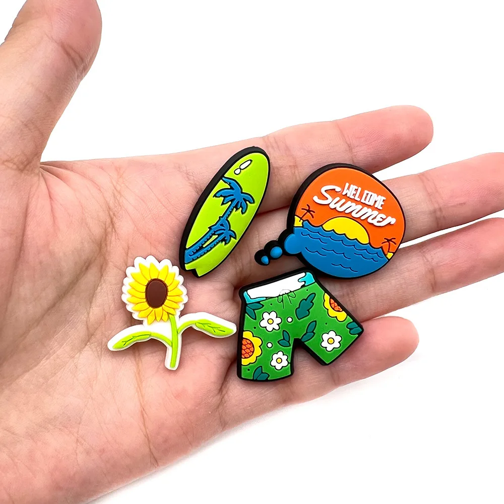 New Arrivals Pvc Summer style Shoe Charms for Crocs Accessories Charms Shoe Pin DIY Wristband Adults Party Gifts - Image 3