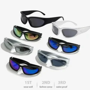 New Eyeglasses Classic Punk Wrap Around Vintage Sunglasses Women Men Luxury Sun Glasses Fashion Sport Eyewear UV400 Goggles