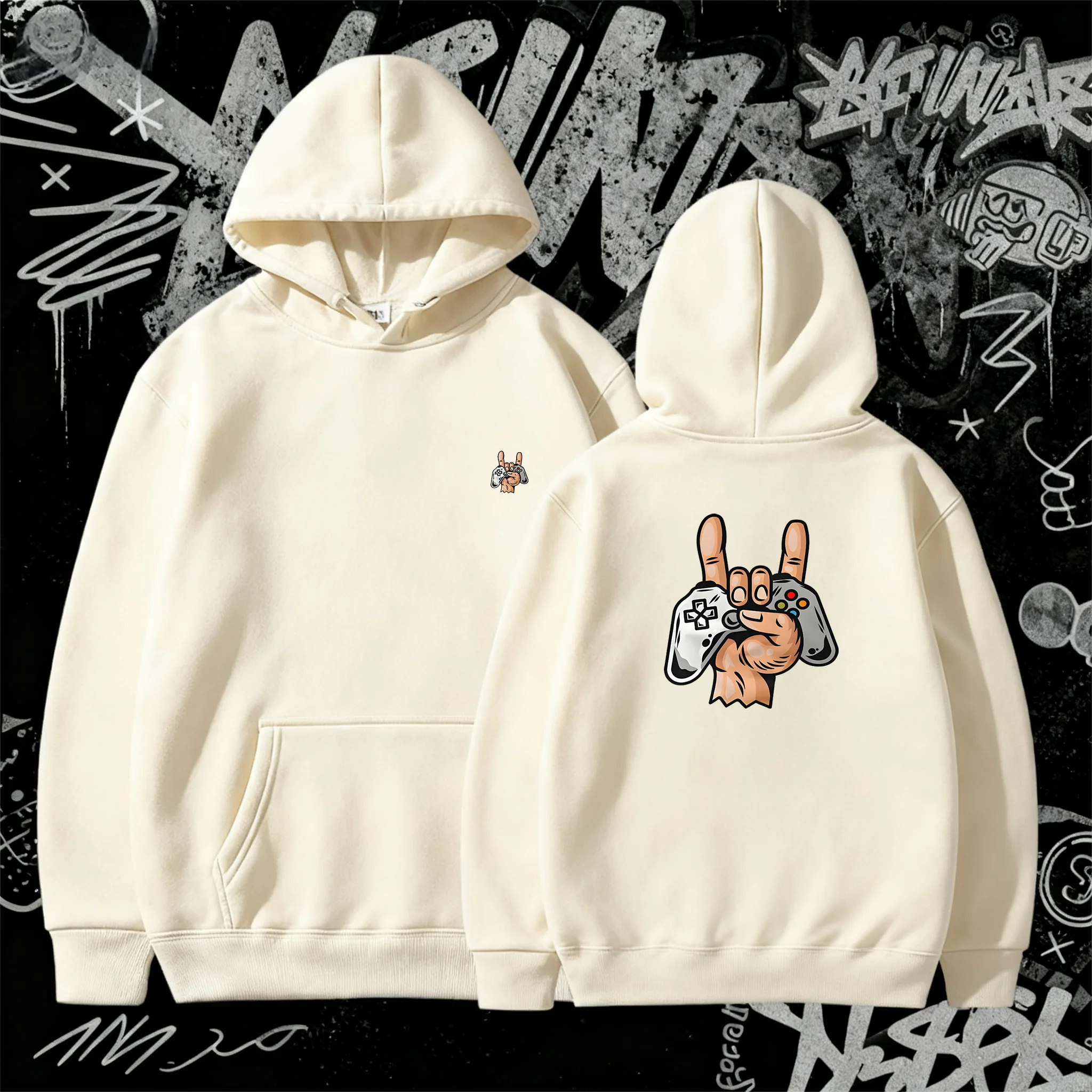 New Game console printing Men's Women's Hoodies Spring Autumn Casual Hoodies Sweatshirts Mens Tops Solid Color Hoodie Sweatshirt - Image 4