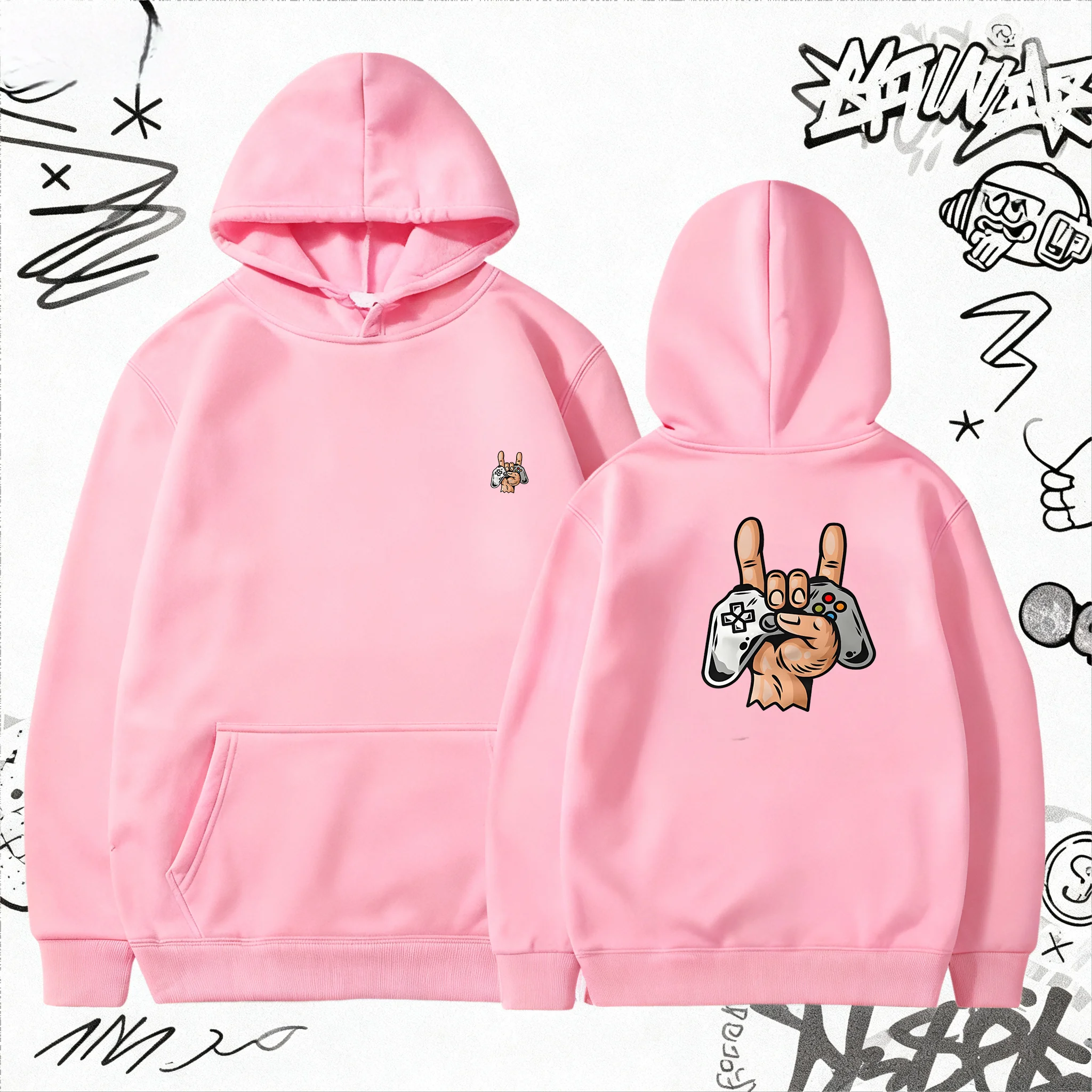 New Game console printing Men's Women's Hoodies Spring Autumn Casual Hoodies Sweatshirts Mens Tops Solid Color Hoodie Sweatshirt - Image 5