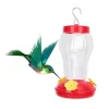 New Garden Plastic Flower Iron Hook Pet Supplies Plastics Bird Water Feeder Bottle Clear Hanging Hummingbird Feeder Wholesale