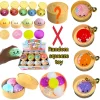 New Glitter Dumpling Glitter Dumpling Squishy with Box Dumplings Sensory Squeeze Toy for Stress Relief
