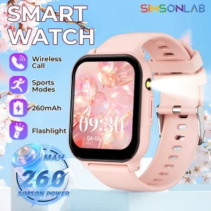 New Smartwatch 1.83 inch Wireless Call Music Control Custom Face Dial 260 mAh Large Battary Sports Fitess Tracker for Men Women