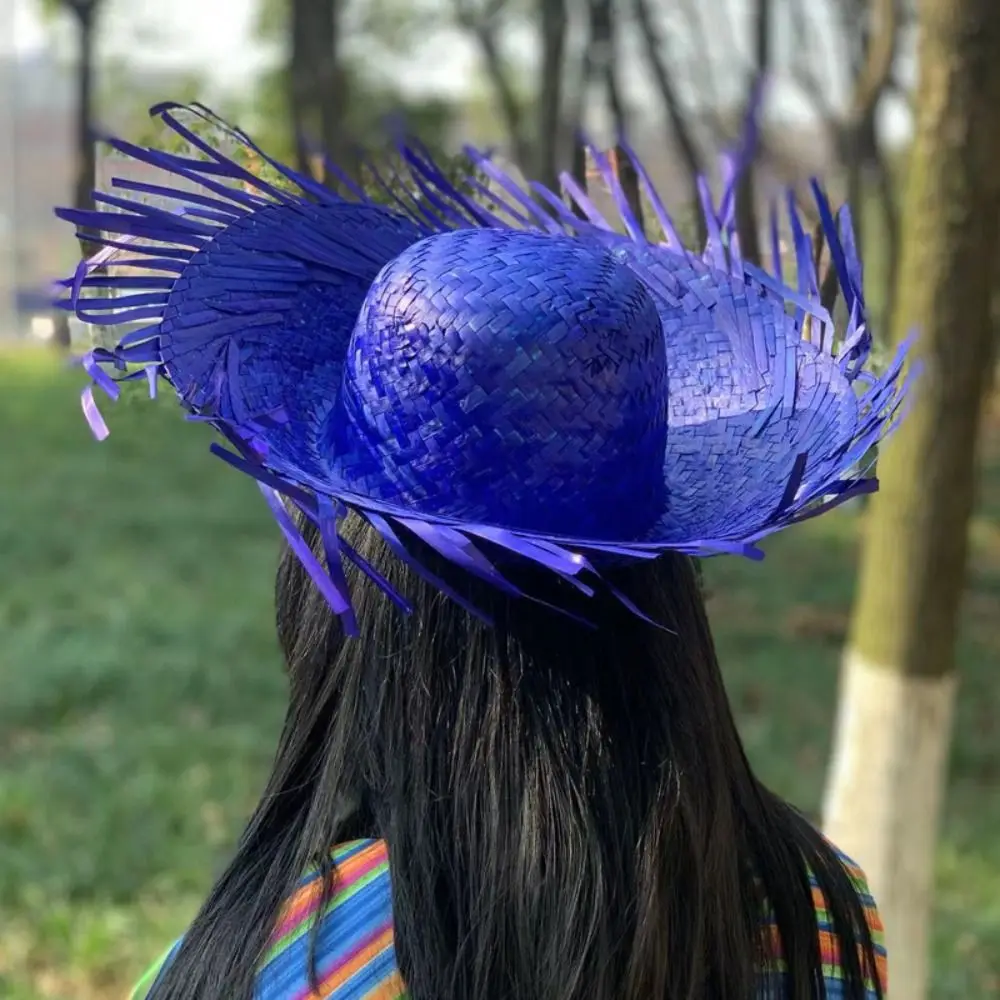 New Unisex Beach Sunscreen Hat Fashion Drawstring Hat Fishing Straw Cap Men Women Outdoor - Image 4