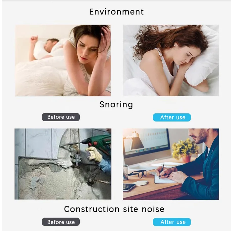 Noise-blocking earplugs for sleep - noise protection - noise reduction - sound insulation - safe for ears - Image 4