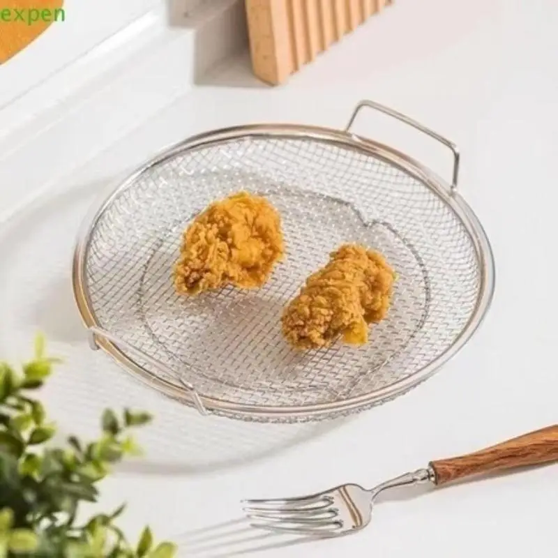 Oil Control Strainer Set Frying Sieve Kitchen Accessory with Tray for Easy CookingHotsale - Image 4