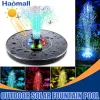 Outdoor Solar Water Fountain Floating Bird Bath Garden Pool Pond Waterfall Fountain Solar Panel Powered Water Pump